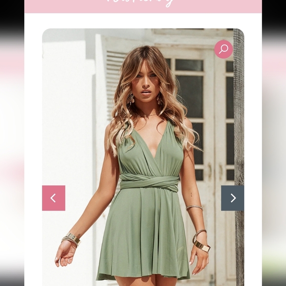 Xenia Boutique Backless Sage Green The Perfect Date Dress Small 4 Halter Multi - Picture 16 of 16